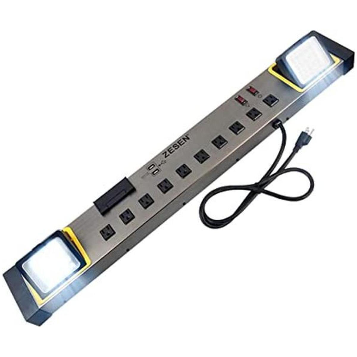 ZESEN 10 tomas de corriente con luz LED