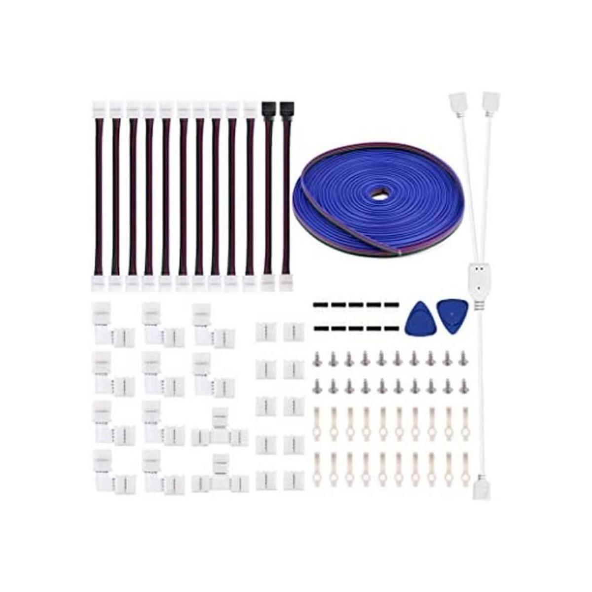 Kit de conector de tira LED 5050 de 4 pines