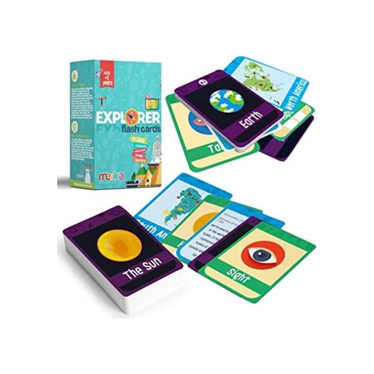 Juego de explorador de tarjetas flash