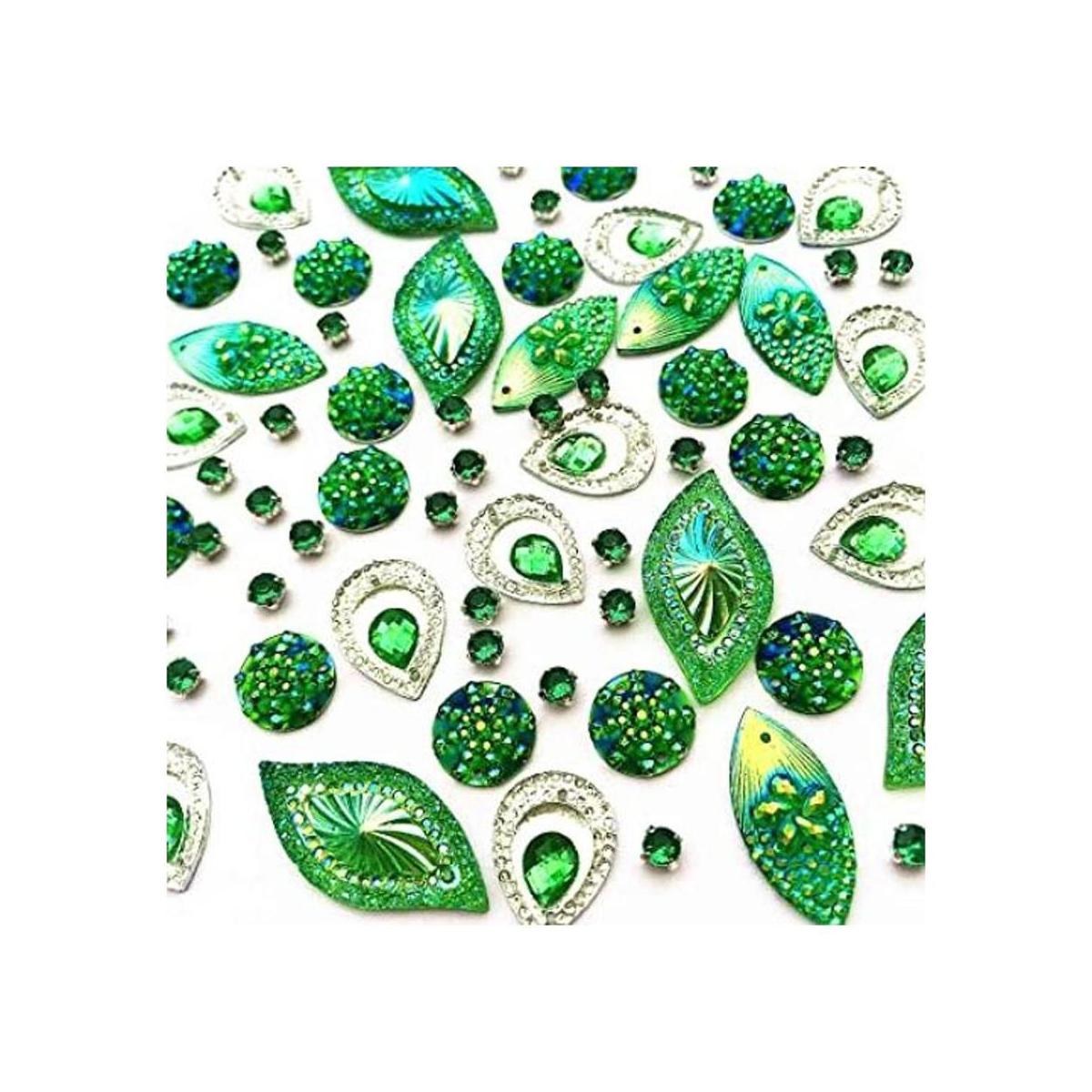 gemas verdes para coser