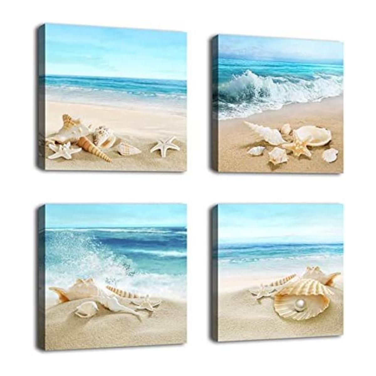 Lienzo de playa decoración