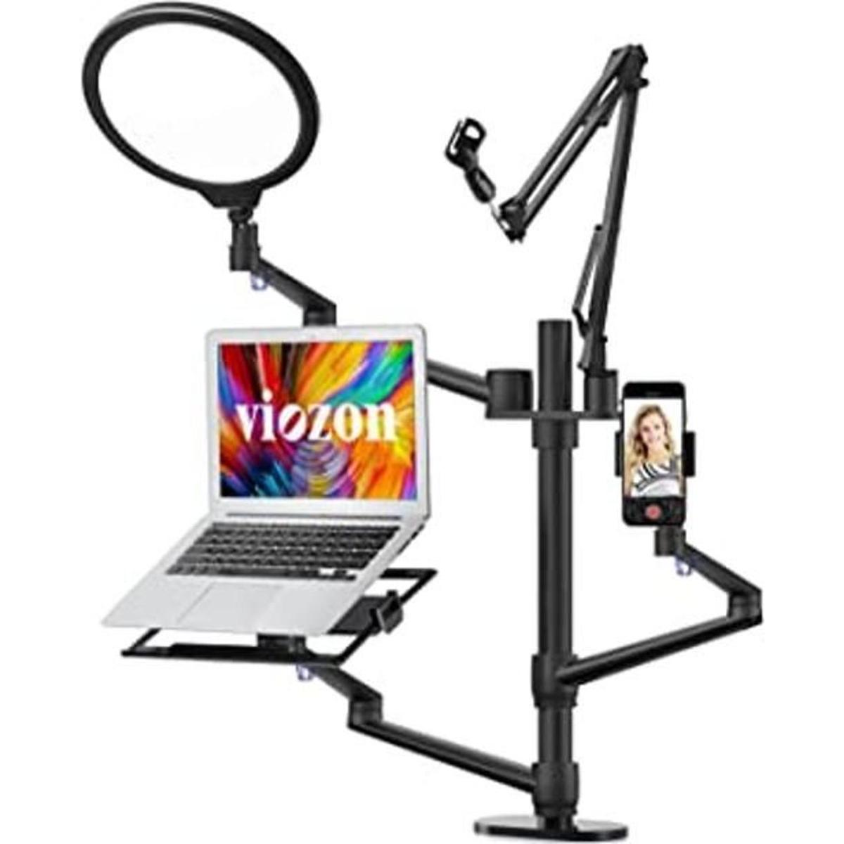 Juego de soportes y anillo de luz LED