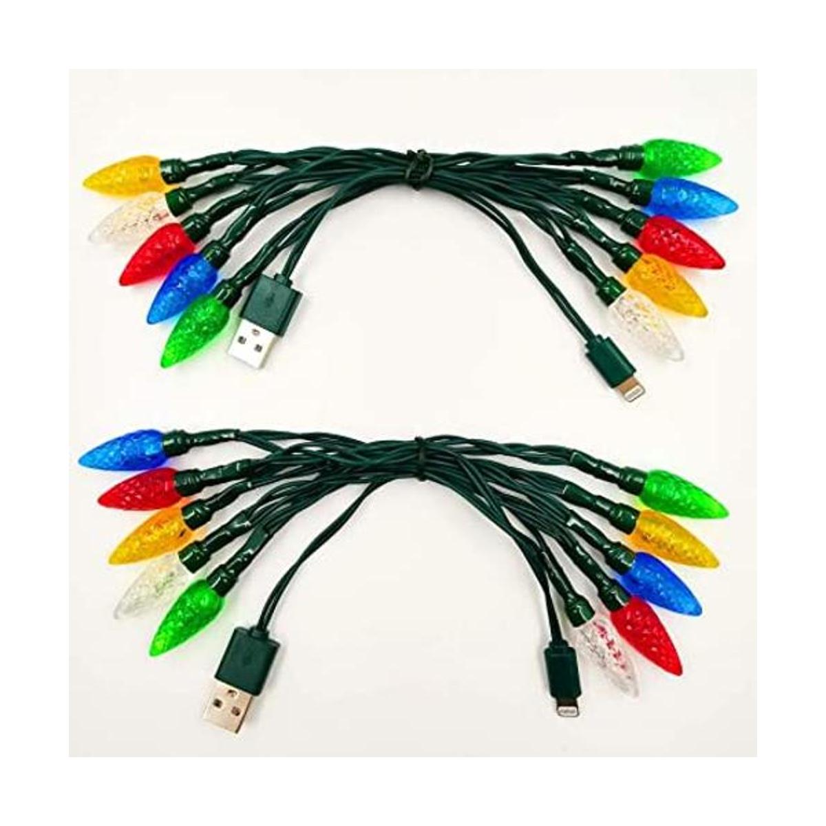 Cable de carga de luces LED de Navidad