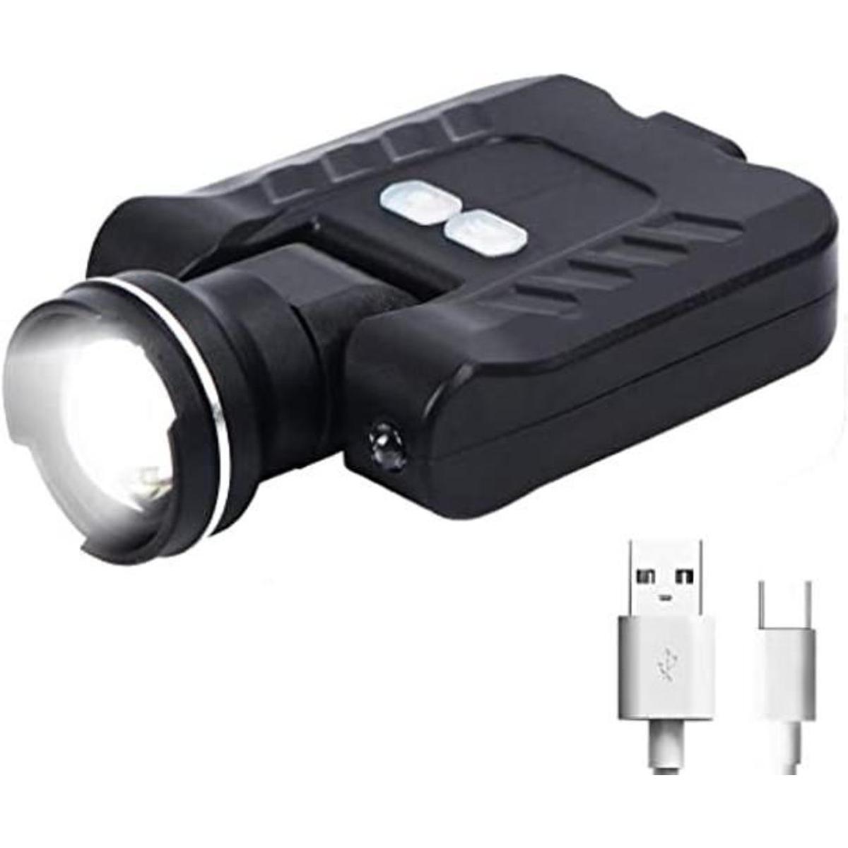 Linterna frontal recargable USB