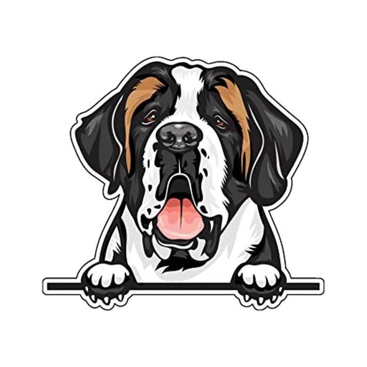 Adhesivo de vinilo para parachoques de perro