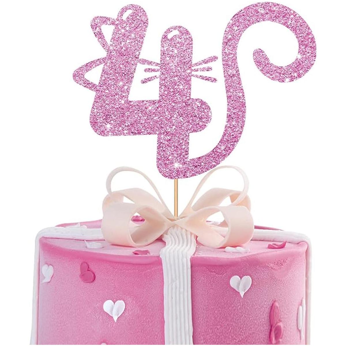 decoración de pasteles de gato 4 años
