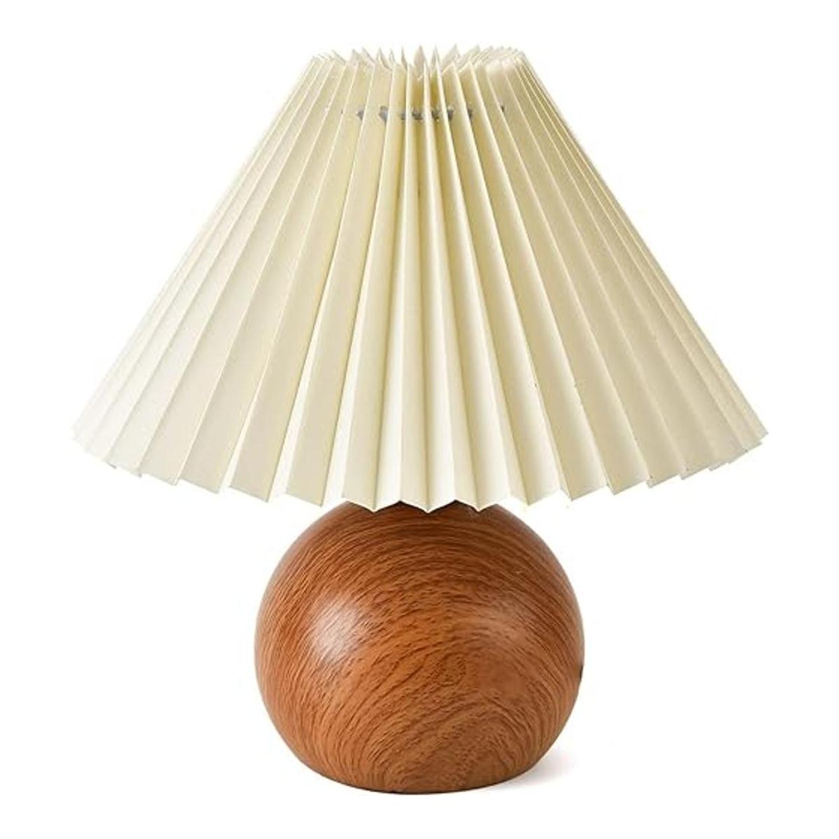 Lámpara de mesa plisada pequeña