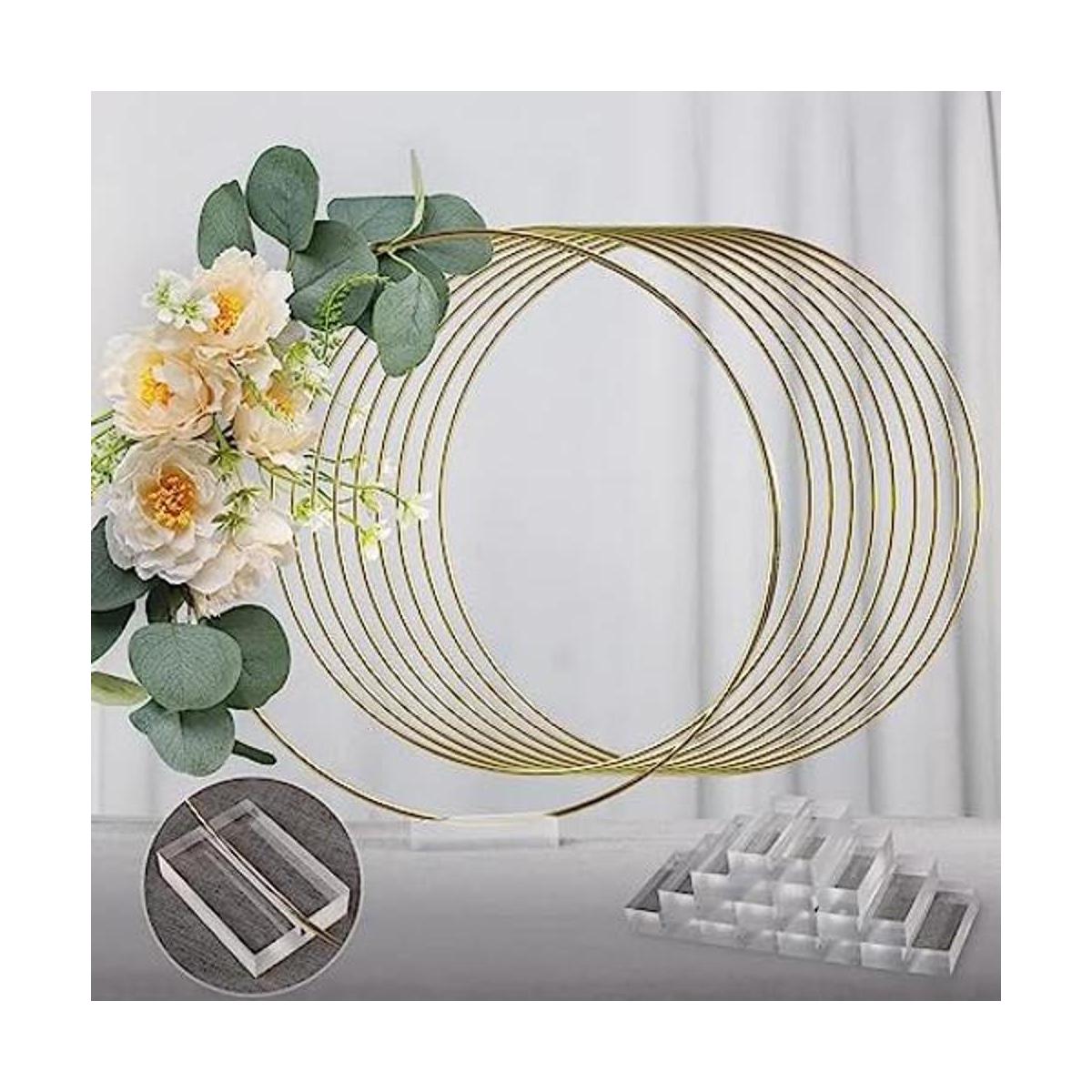 centros de mesa de aro floral