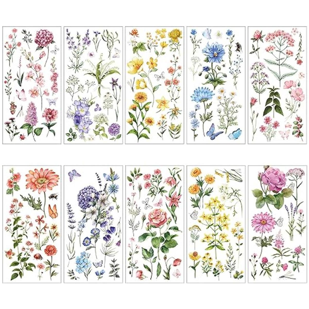 Transferencias de flores botánicas