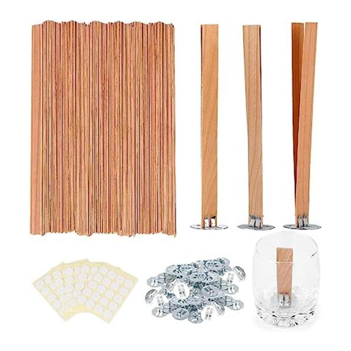 mechas de vela de madera de cerezo