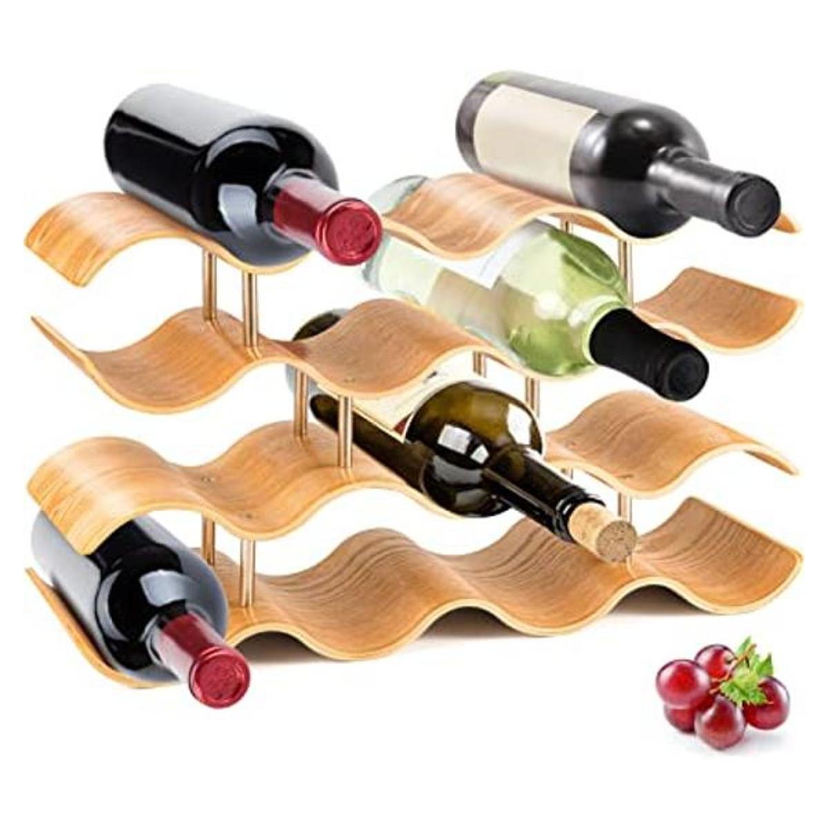 Estante de vino de bambú