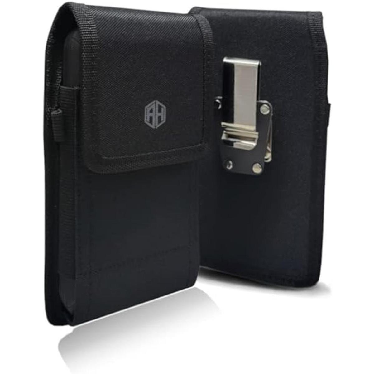 Funda giratoria de nailon para teléfono