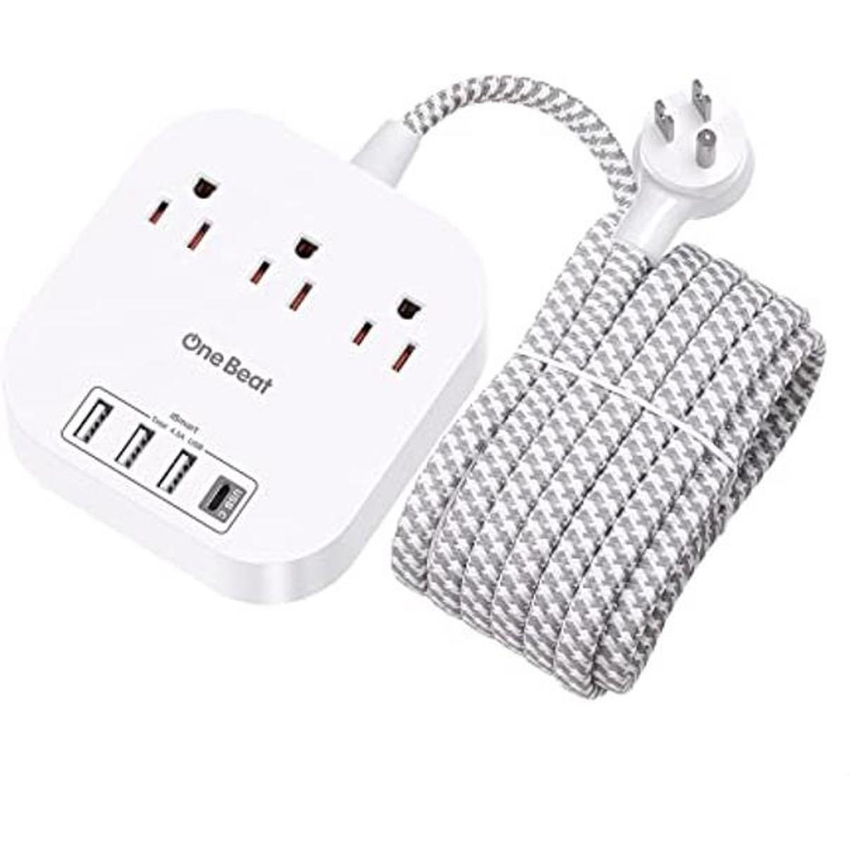 Power Strip 10ft Long Extension Cord