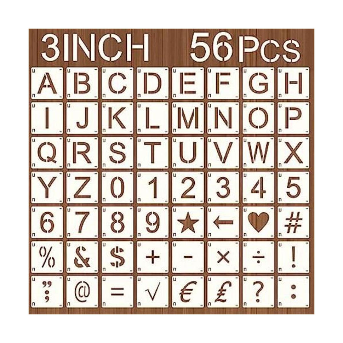 plantillas de letras y números