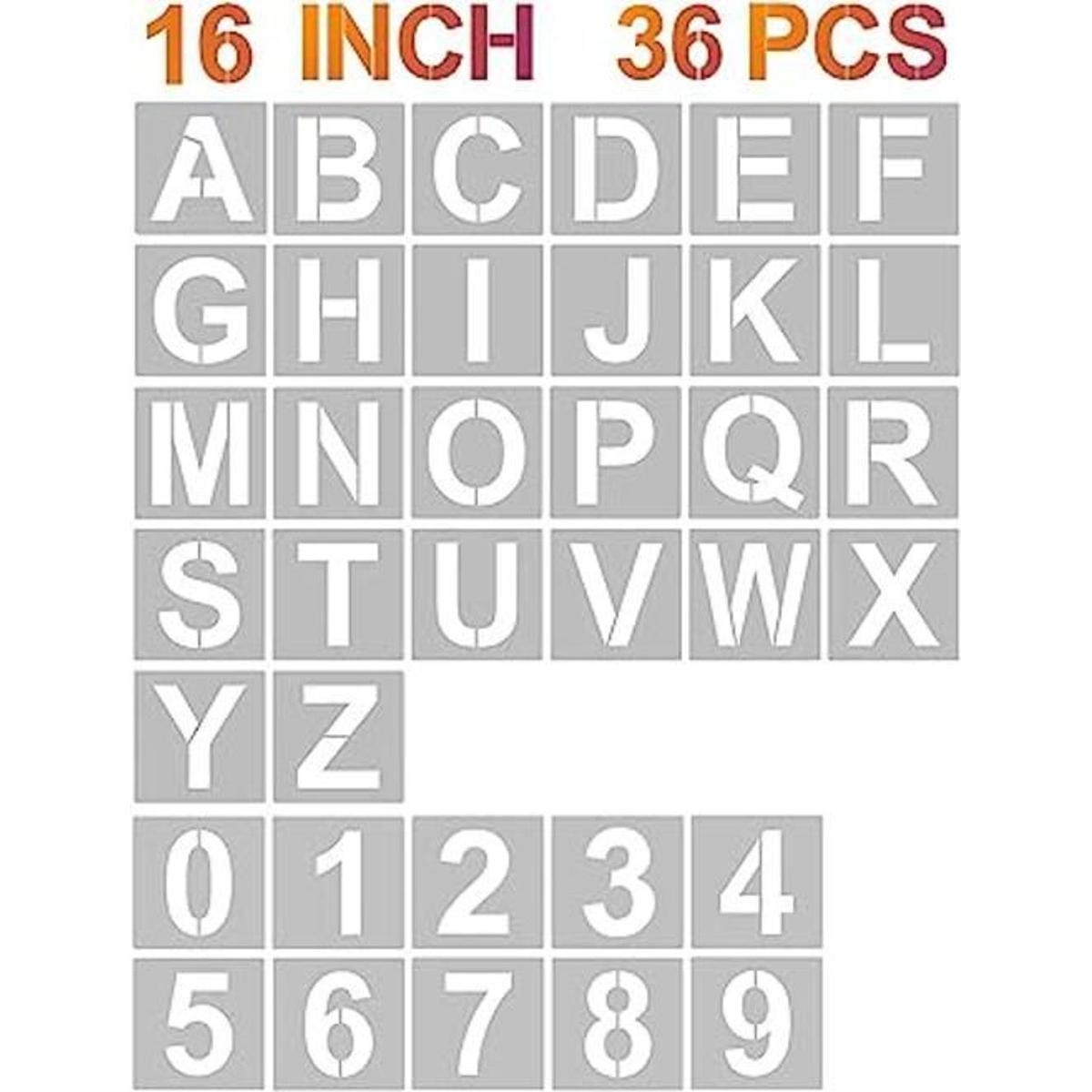 Plantillas de Letras y Números
