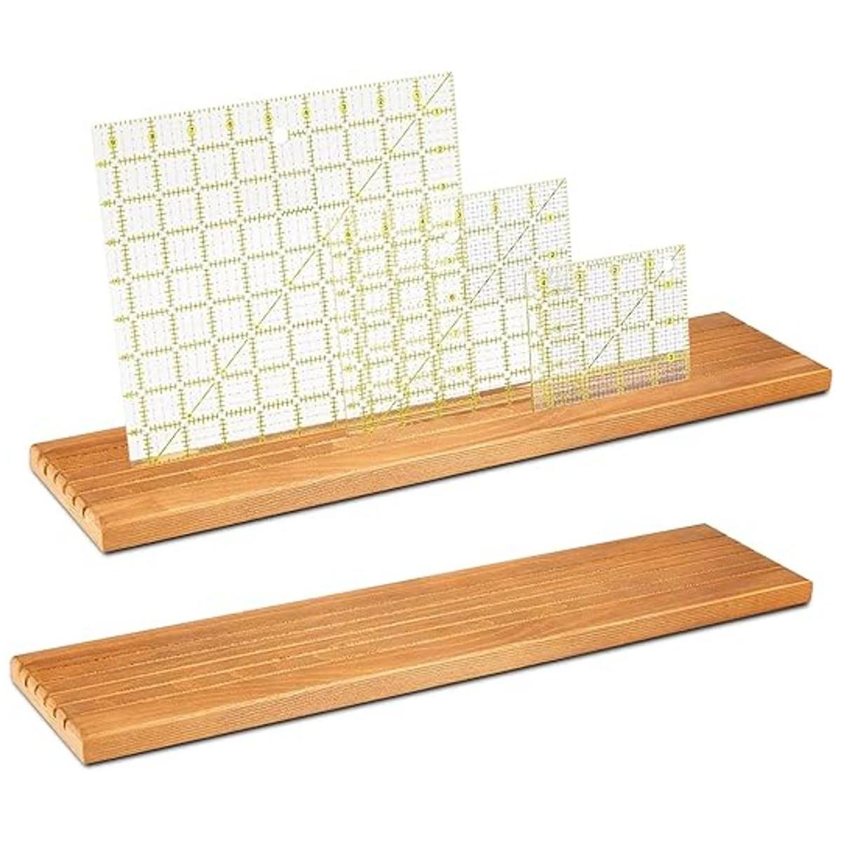 organizador de regla de madera