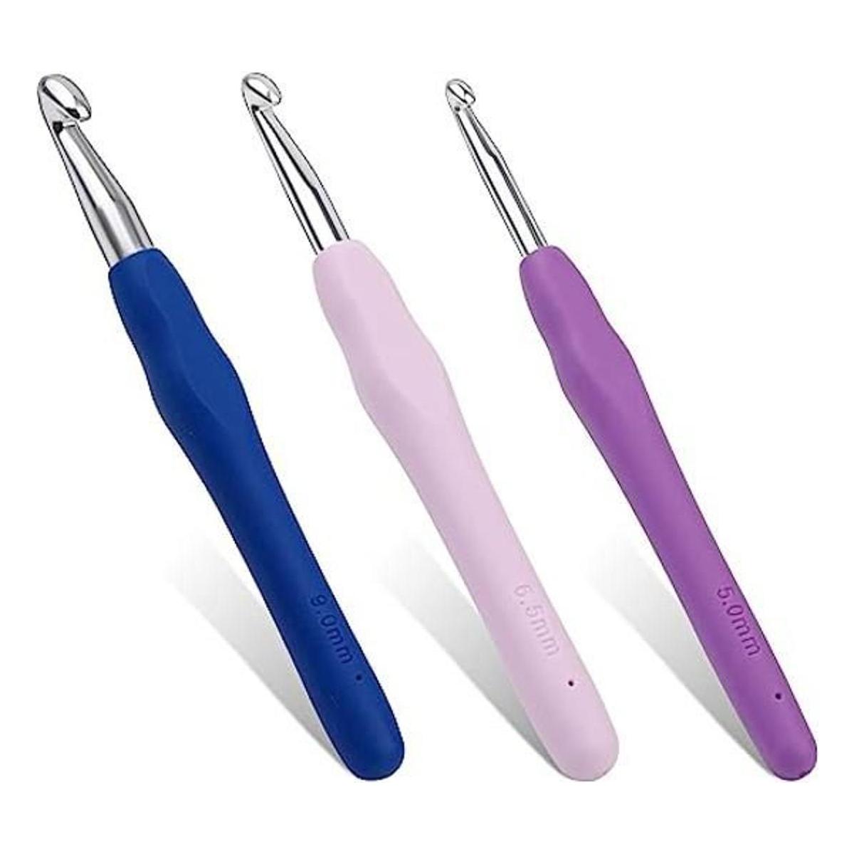 Ganchos de ganchillo ergonómicos