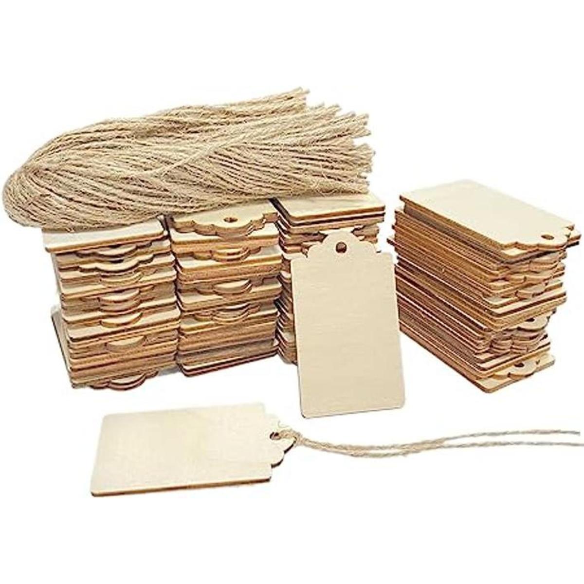 etiquetas de madera para manualidades