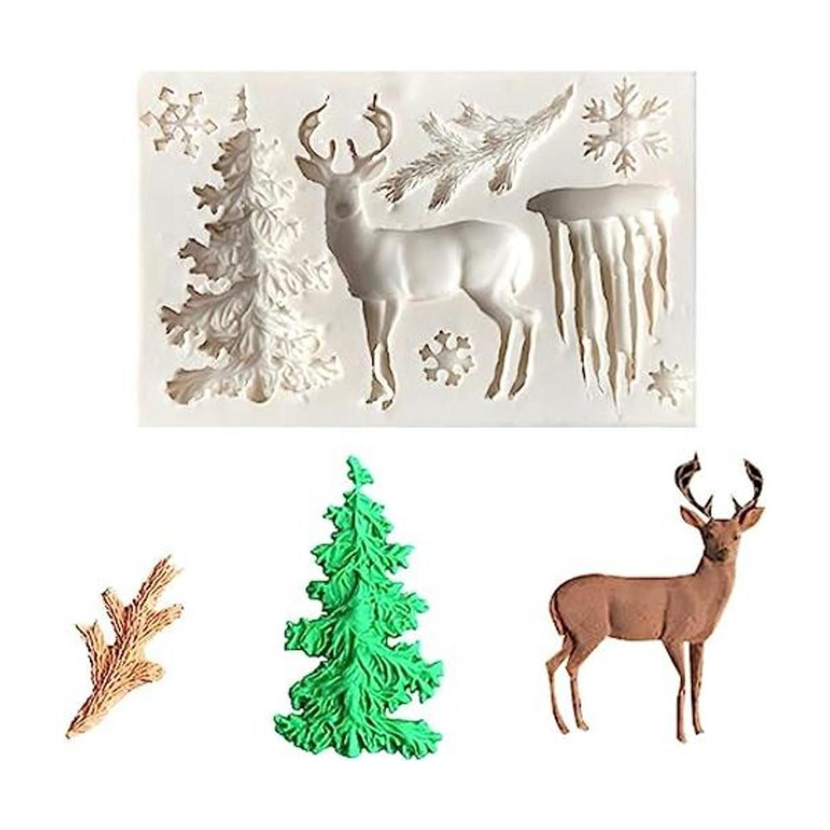 molde de silicona de Navidad