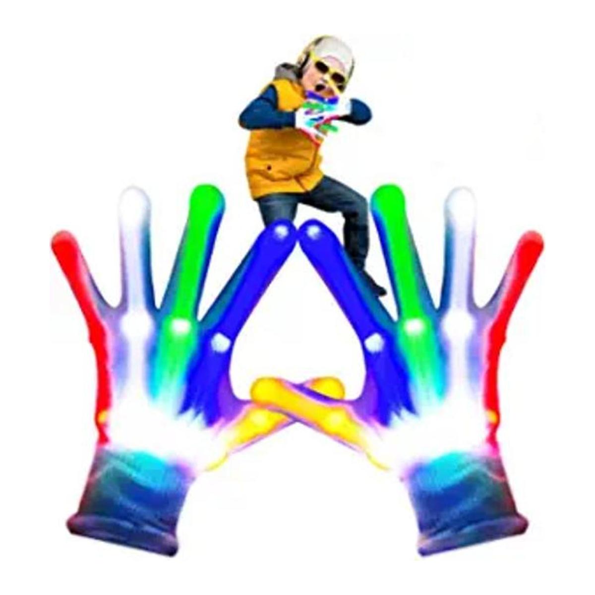 guantes LED parpadeantes