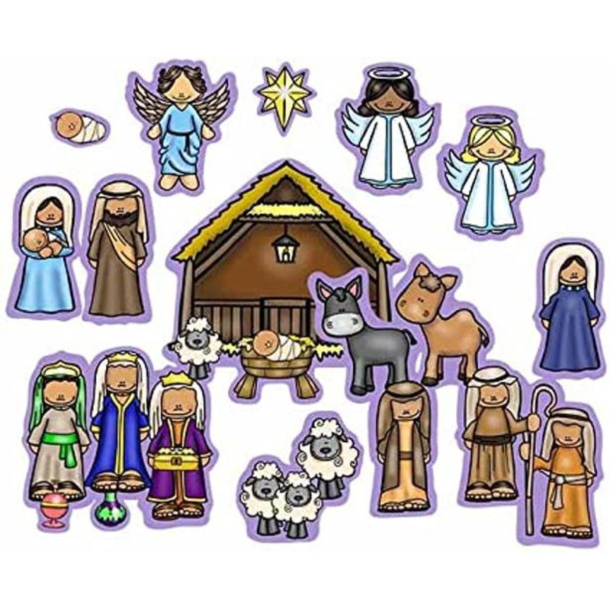 Figuras de bebé Jesús en fieltro