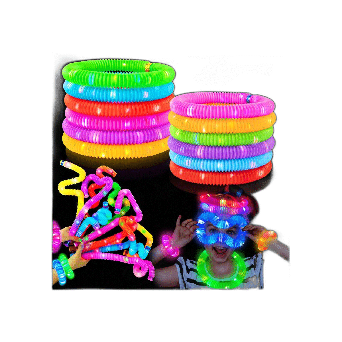 tubos led para fiesta