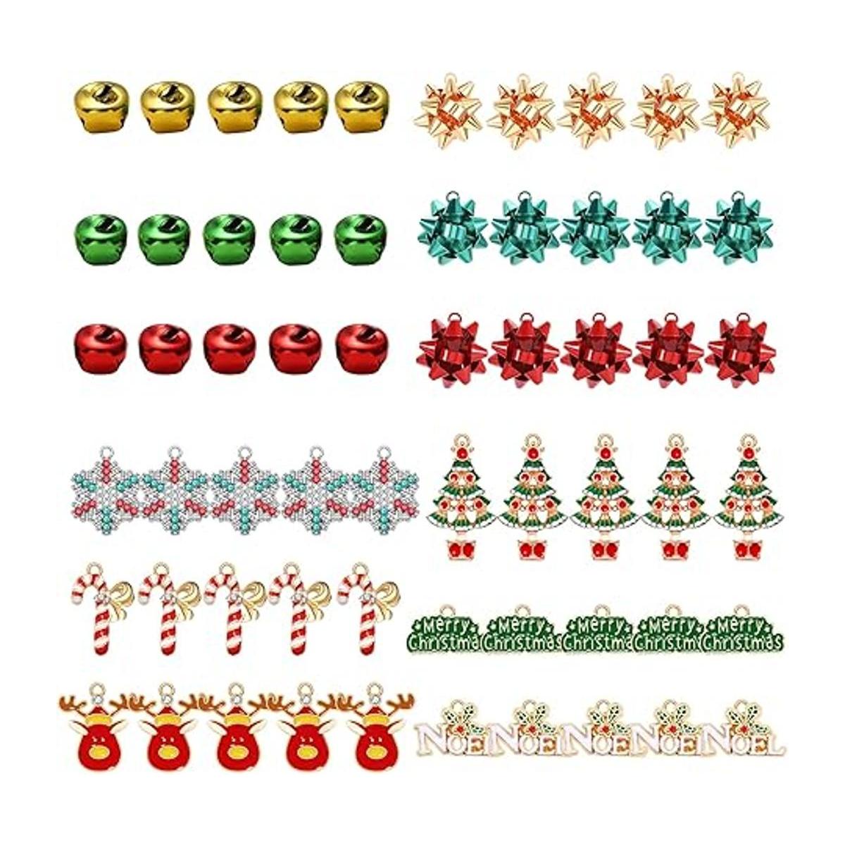 dijes de cuentas de Navidad para hacer joyas