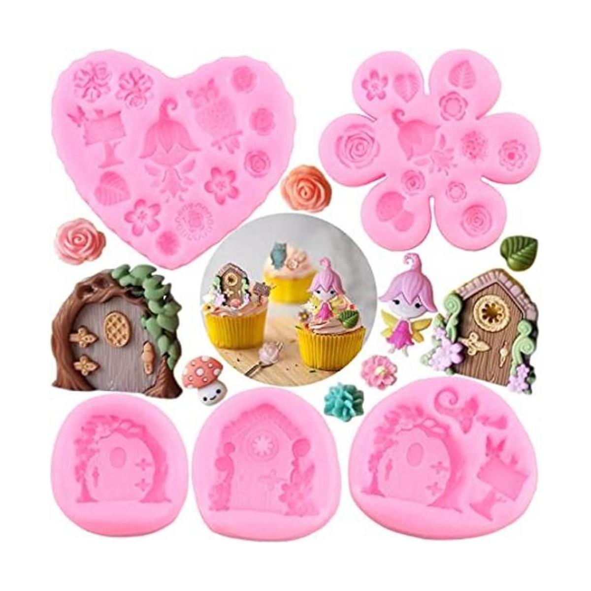 Moldes de silicona para decoración de pasteles