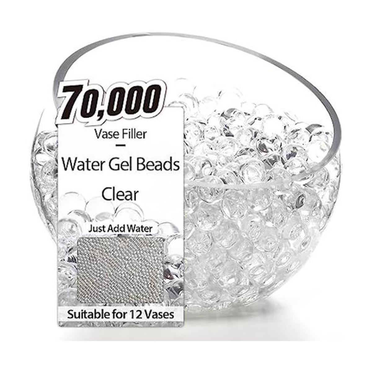 perlas de agua transparentes