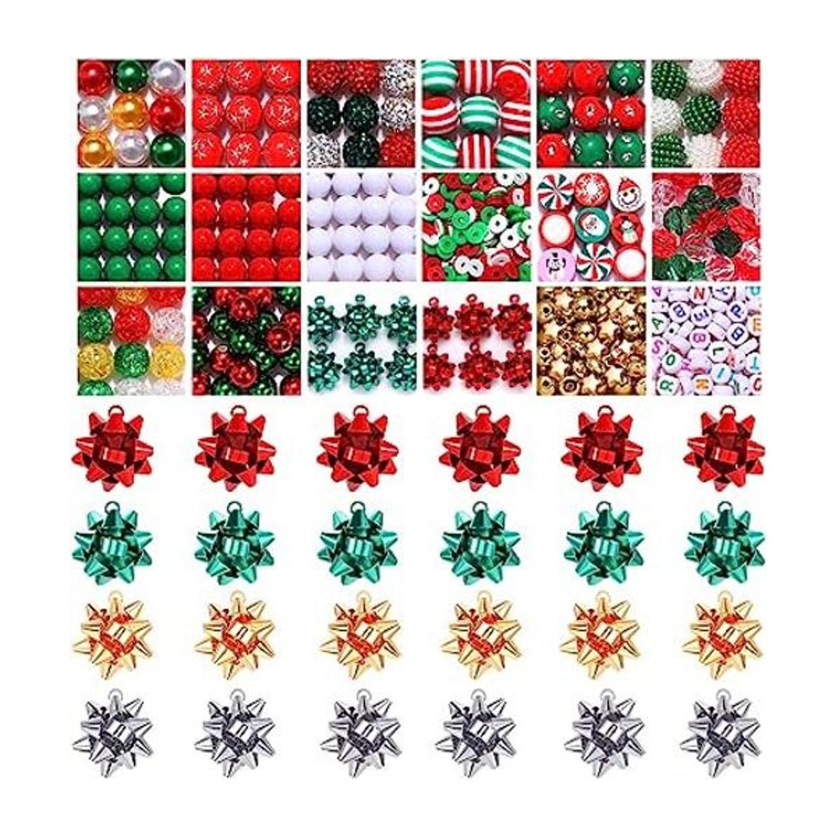 Cuentas de Navidad para hacer joyas