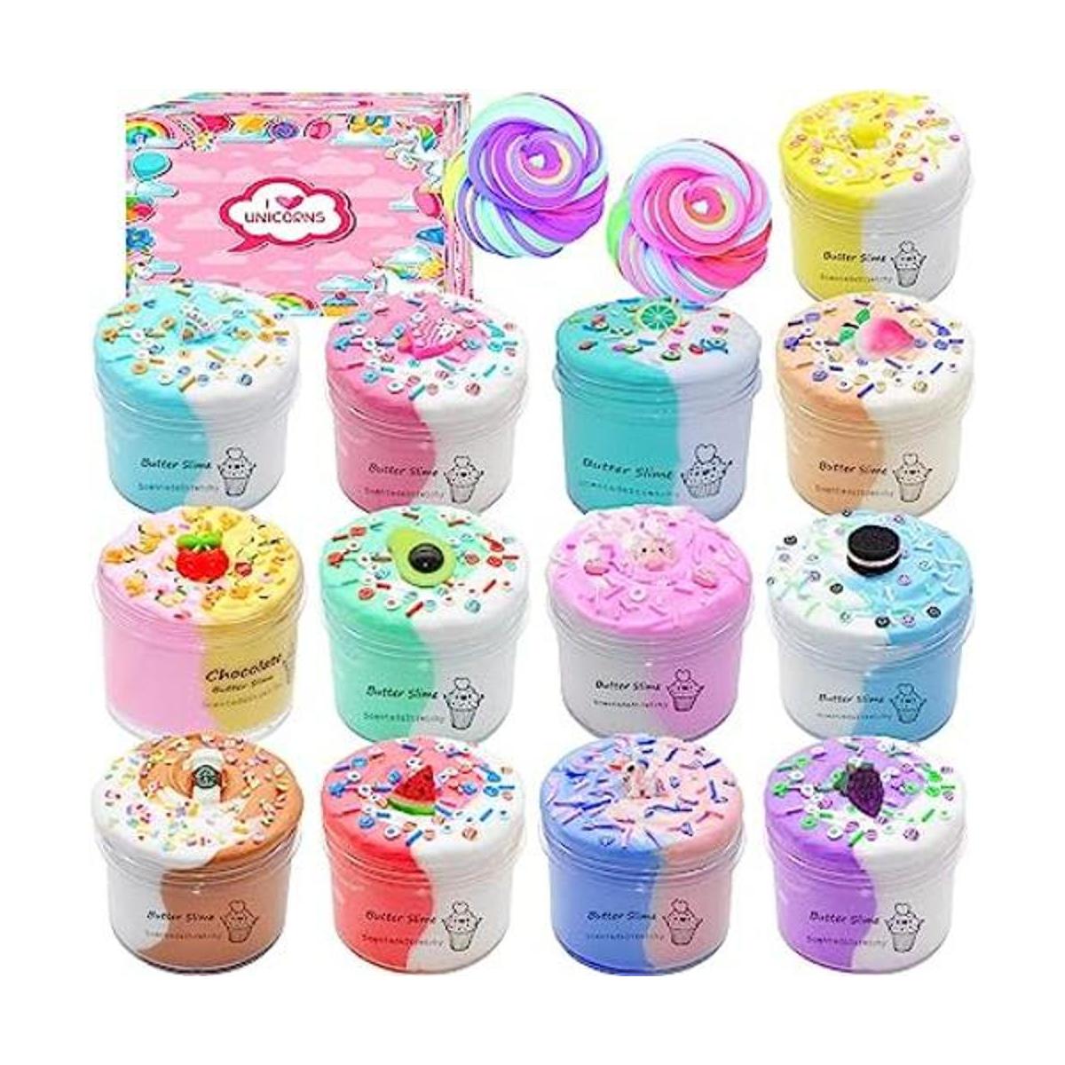 Kit de slime de mantequilla colorida