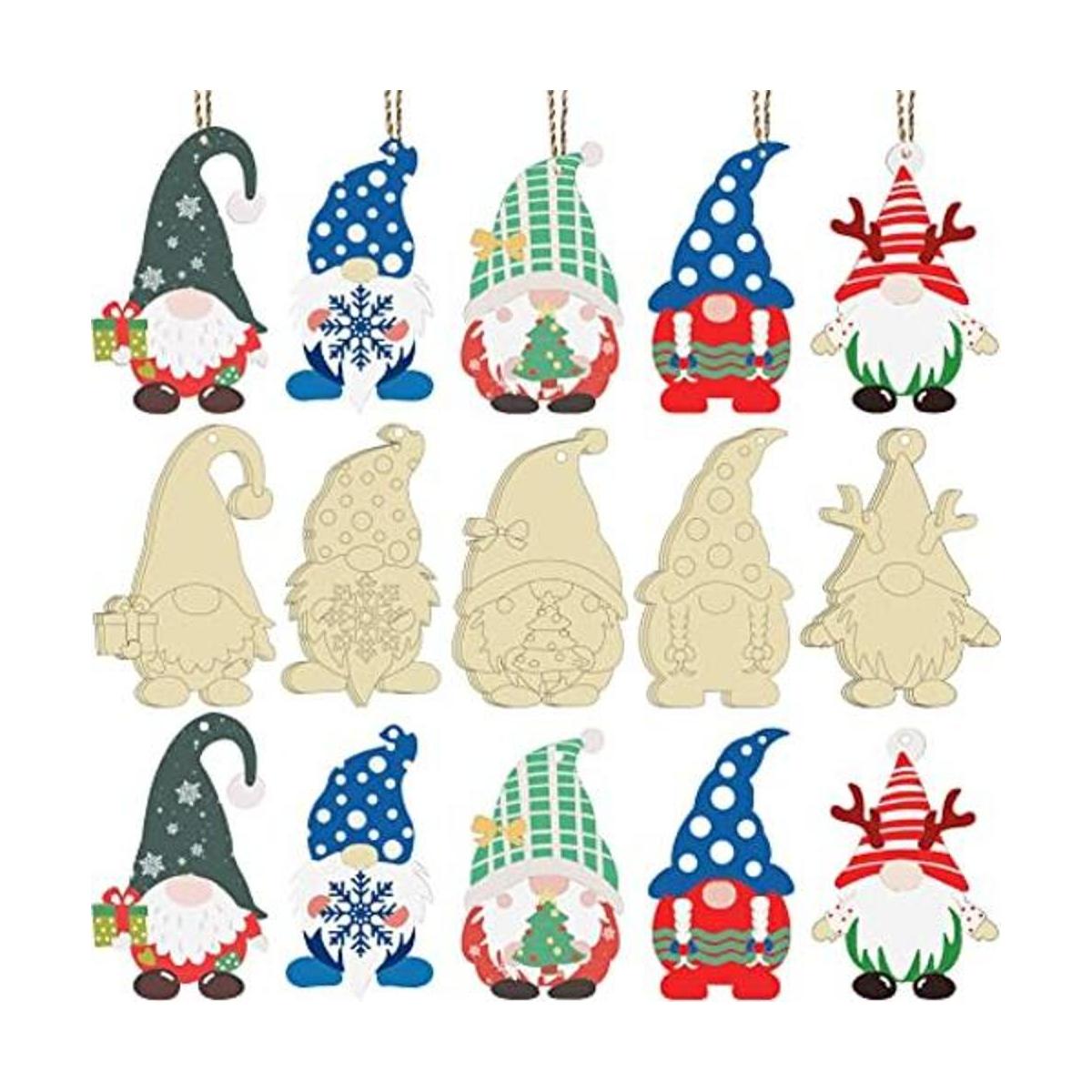 Adornos de madera para Navidad