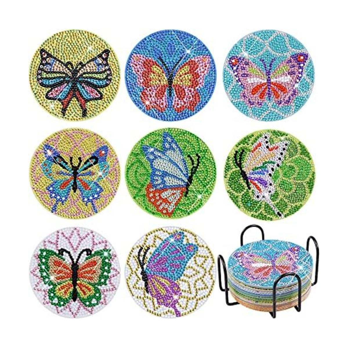 posavasos de pintura de diamantes