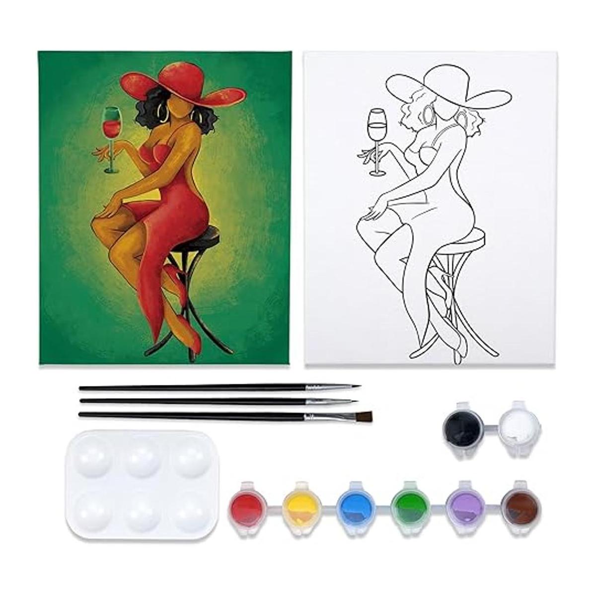 Kit de pintura en lienzo