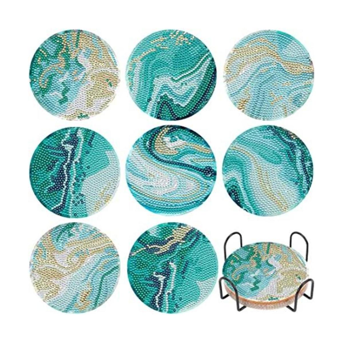 posavasos de pintura de diamantes
