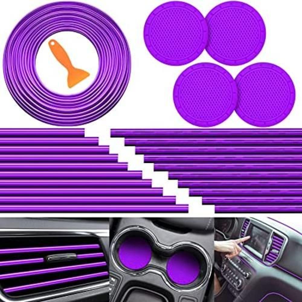 Accesorios de coche púrpuras