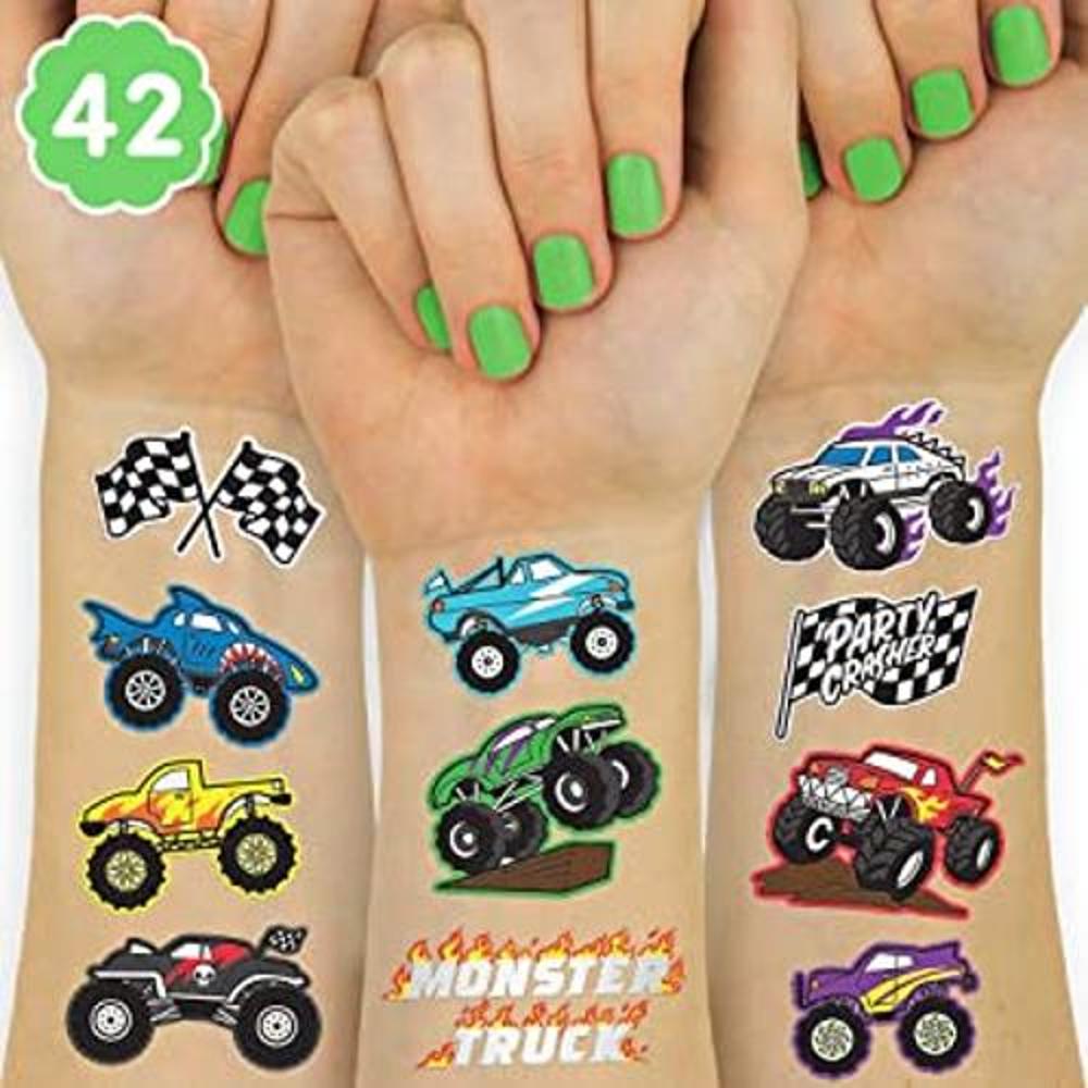 Tatuajes Temporales de Camiones Monstruo