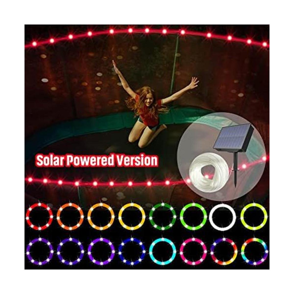 Luces LED de trampolín con energía solar