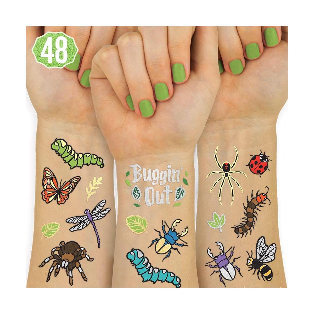 tatuajes temporales de insectos