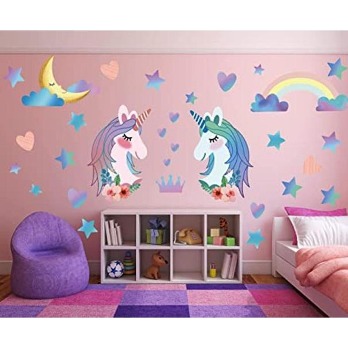 calcomanías de pared de unicornio