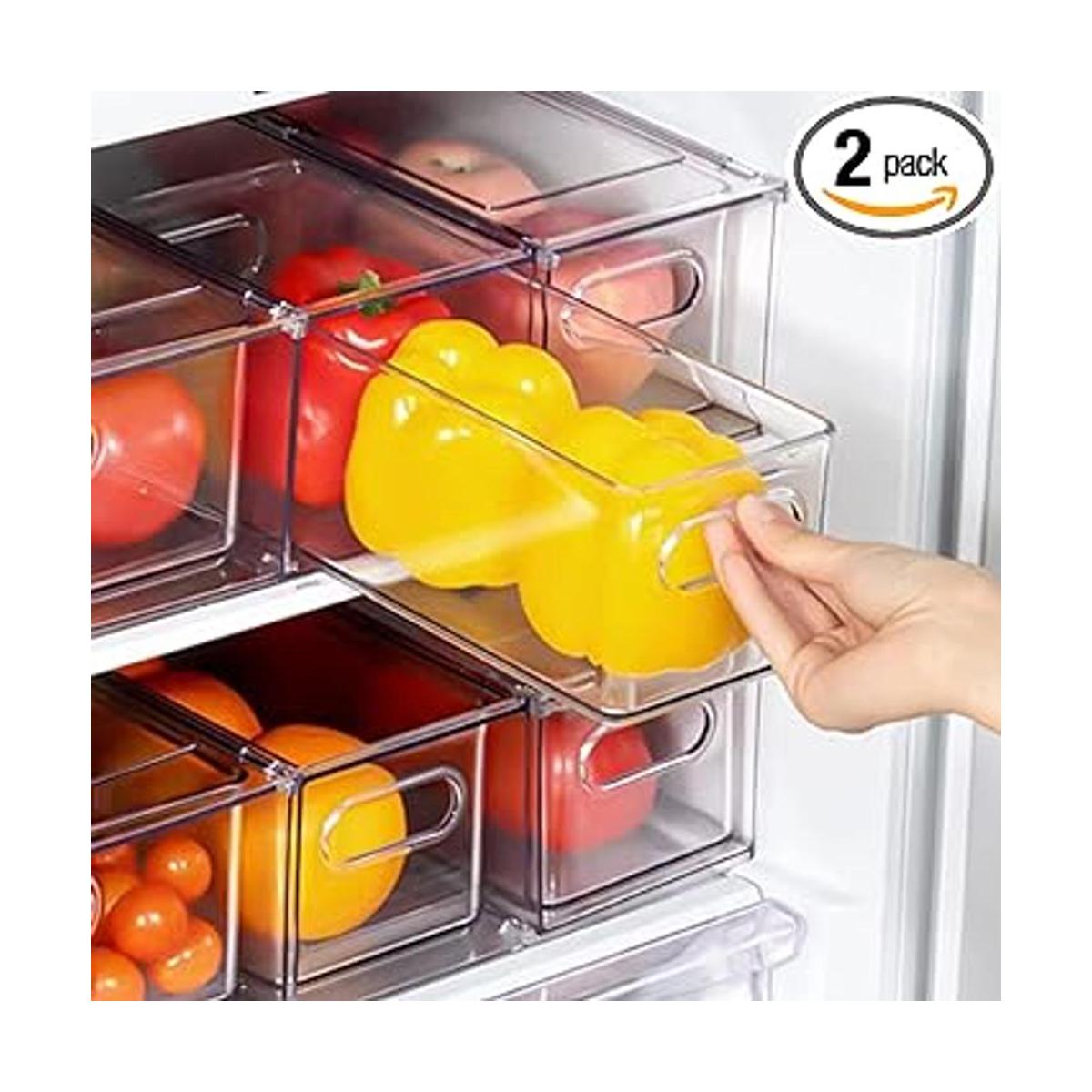 Organizador de refrigerador de 2 packs