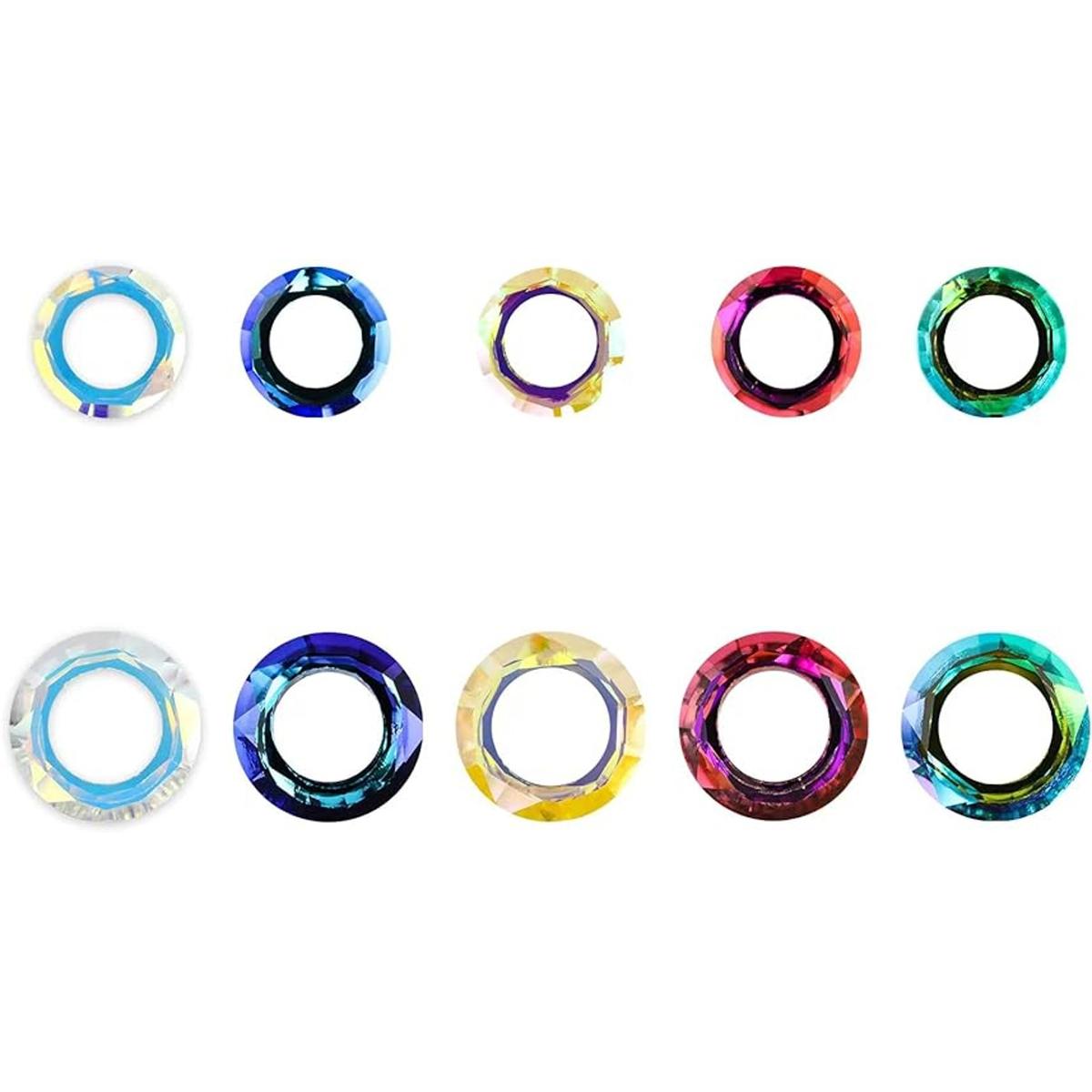 Kit de colgante de cristal circular