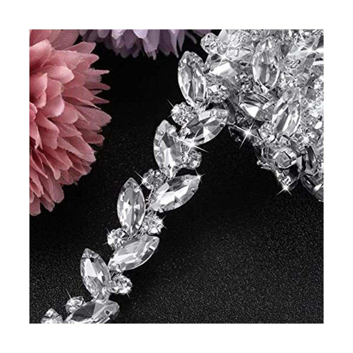 Adorno de cadena de diamantes de imitación