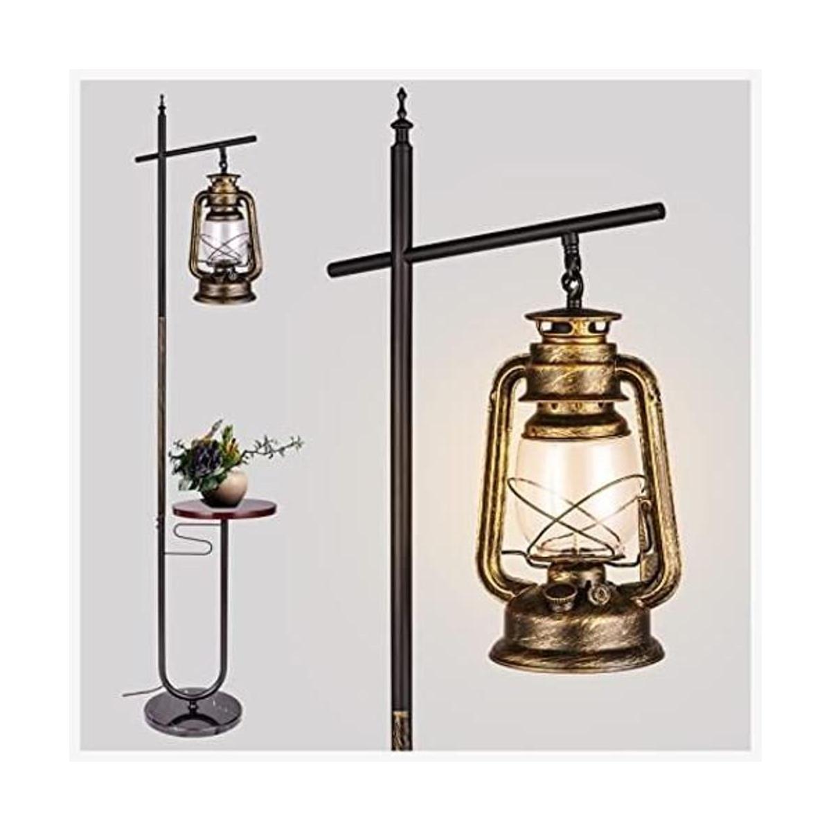Vintage Floor Lamp with Table