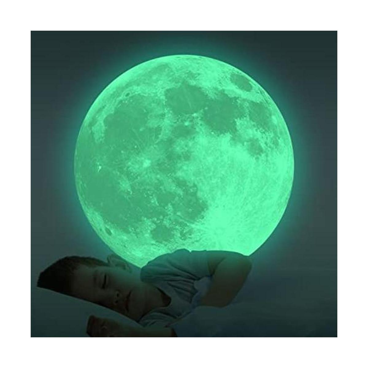 Calcomanías de la luna que brillan en la oscuridad