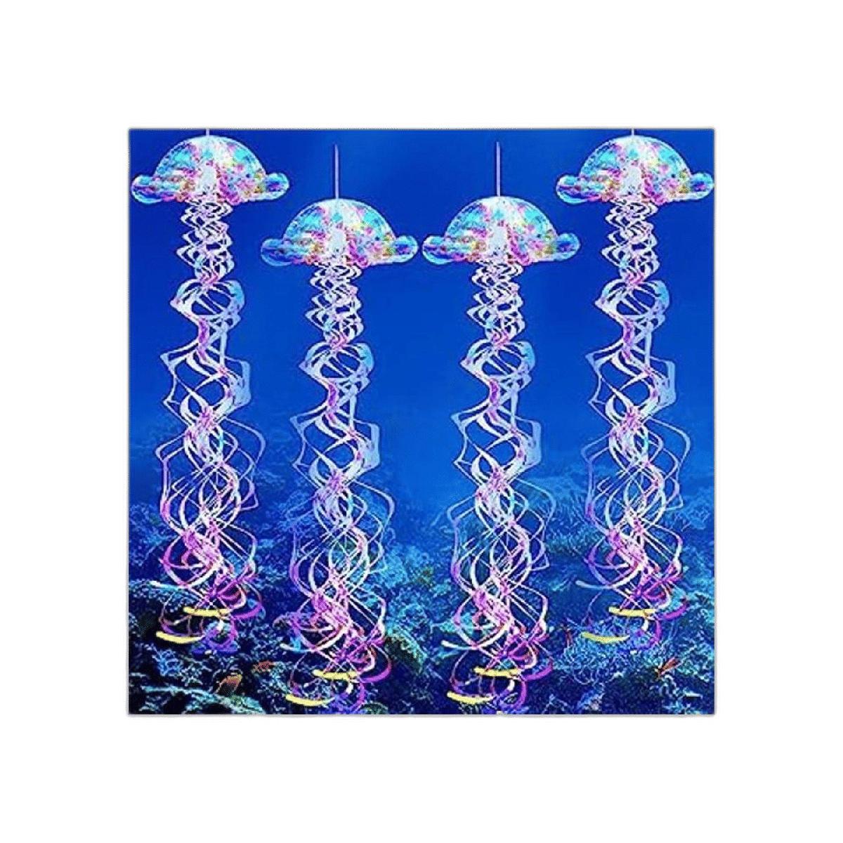 decoraciones de medusas iridiscentes