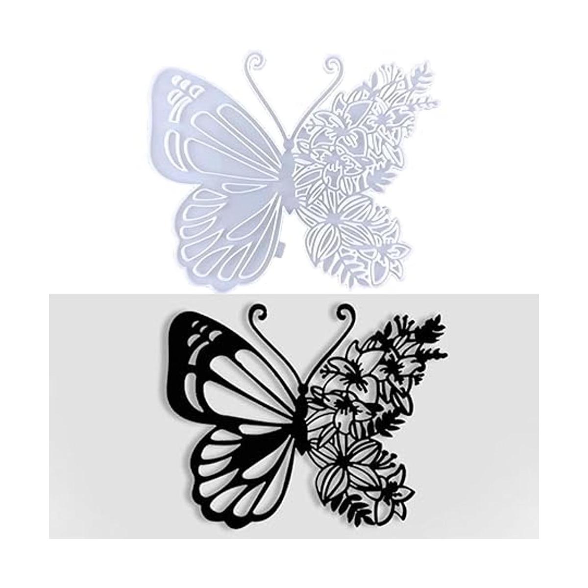 molde de resina de silicona de mariposa