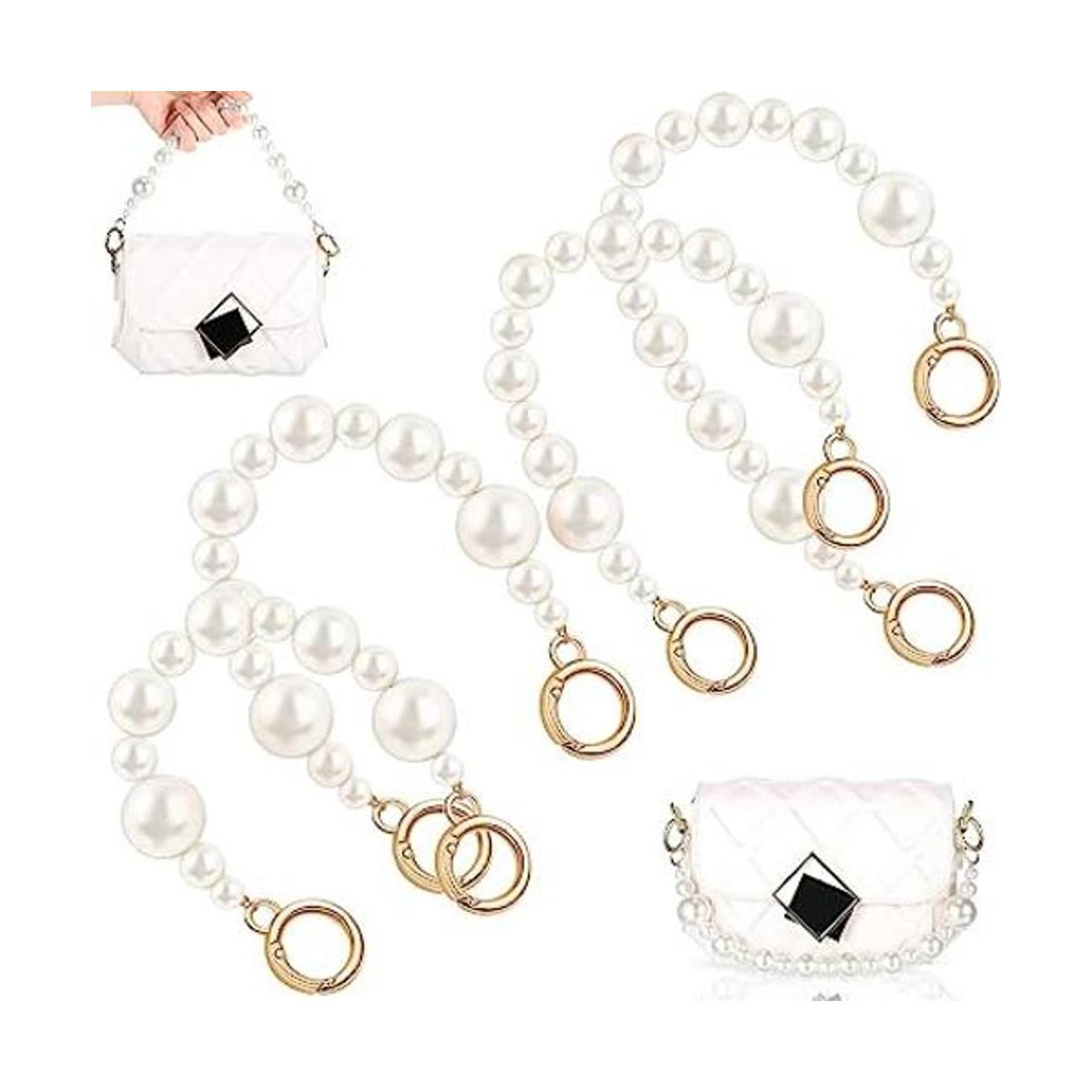 correa de perlas para bolso