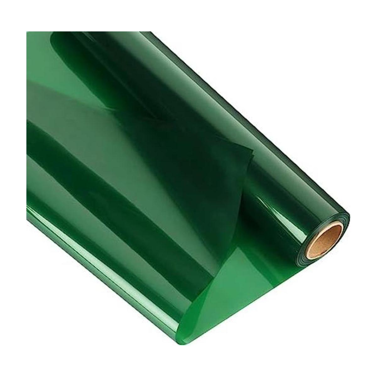 Rollo de celofán verde