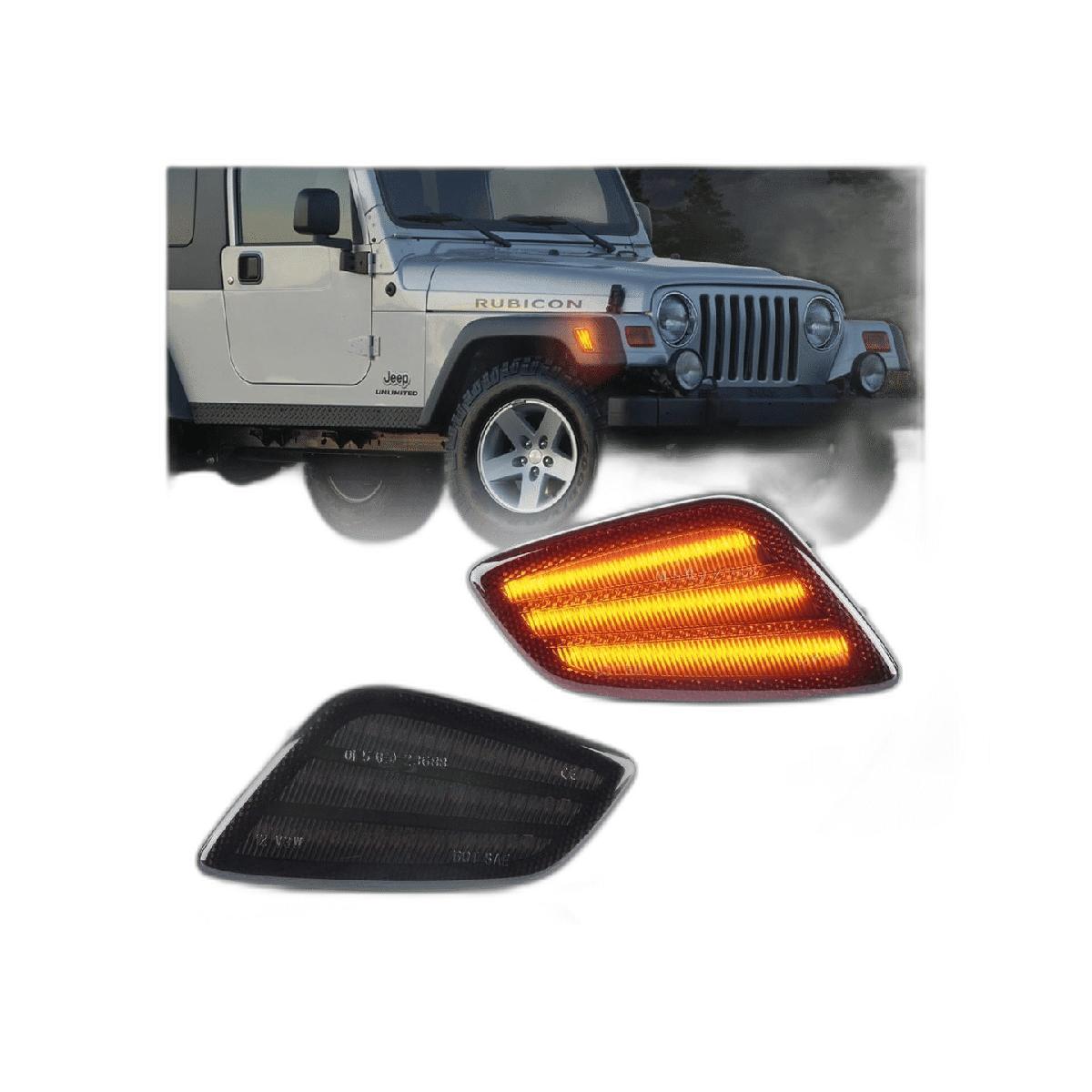 Luces LED de marcador lateral para Wrangler TJ